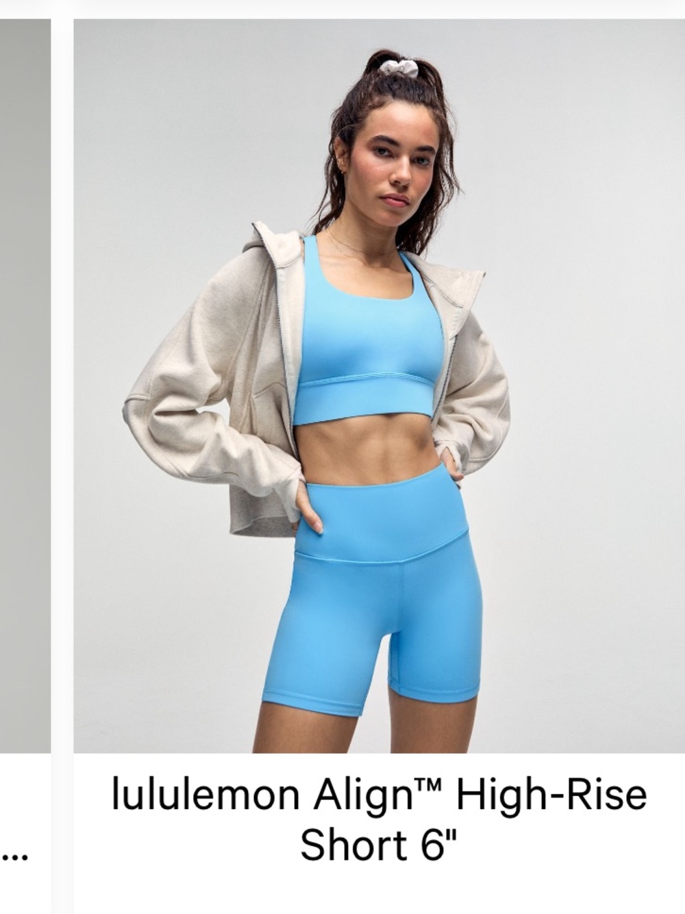 lululemon athletica Align High-Rise 6" Shorts in Light Blue